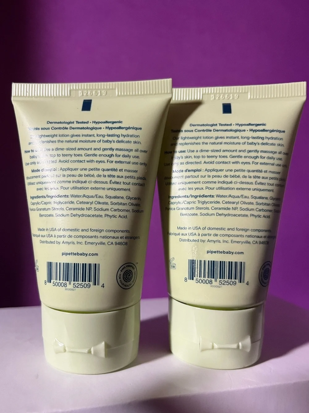 Pipette - Baby Lotion  2/$16